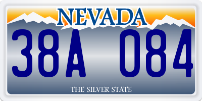 NV license plate 38A084