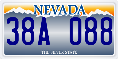 NV license plate 38A088
