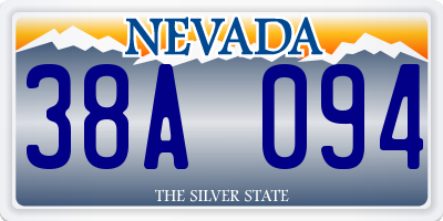 NV license plate 38A094