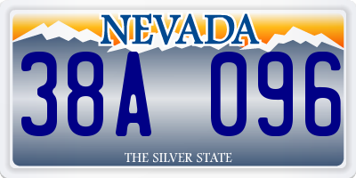 NV license plate 38A096