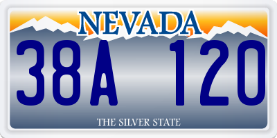 NV license plate 38A120