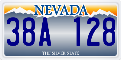 NV license plate 38A128