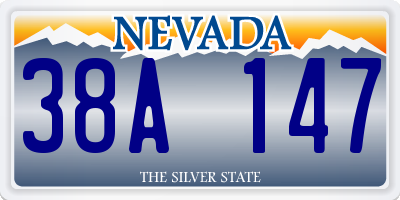 NV license plate 38A147