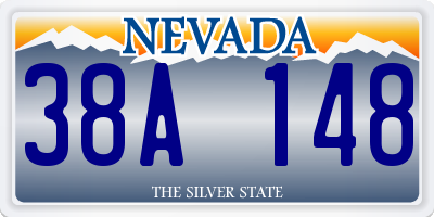 NV license plate 38A148