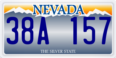 NV license plate 38A157