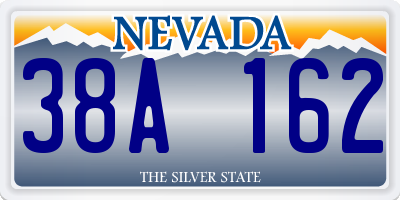NV license plate 38A162