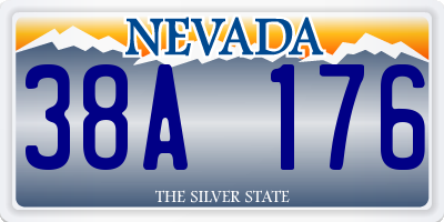 NV license plate 38A176