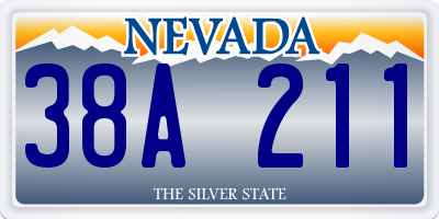 NV license plate 38A211