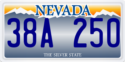 NV license plate 38A250