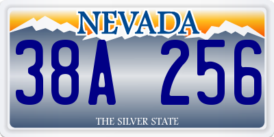 NV license plate 38A256