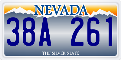 NV license plate 38A261