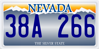 NV license plate 38A266