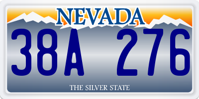NV license plate 38A276