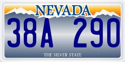 NV license plate 38A290