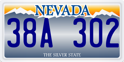 NV license plate 38A302