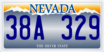 NV license plate 38A329