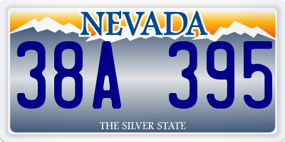 NV license plate 38A395