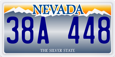 NV license plate 38A448