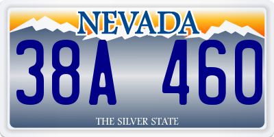 NV license plate 38A460