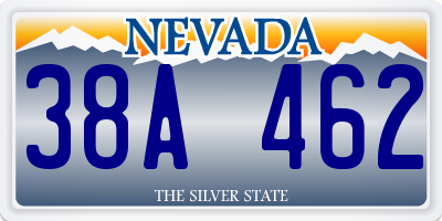 NV license plate 38A462