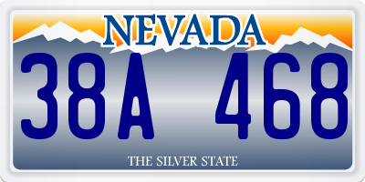 NV license plate 38A468