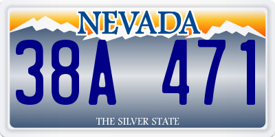 NV license plate 38A471