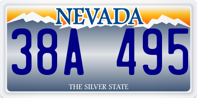 NV license plate 38A495
