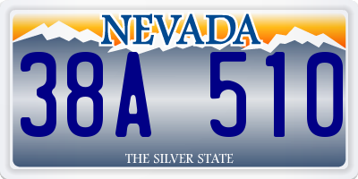 NV license plate 38A510