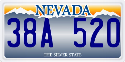 NV license plate 38A520