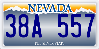 NV license plate 38A557