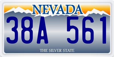 NV license plate 38A561
