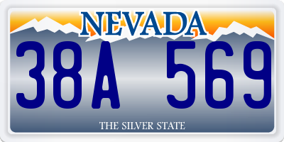 NV license plate 38A569