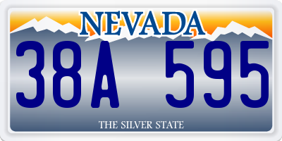 NV license plate 38A595