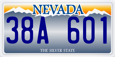 NV license plate 38A601