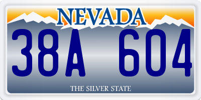 NV license plate 38A604