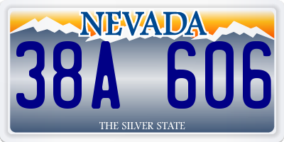 NV license plate 38A606