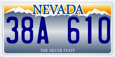 NV license plate 38A610