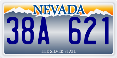 NV license plate 38A621