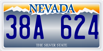 NV license plate 38A624