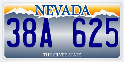 NV license plate 38A625