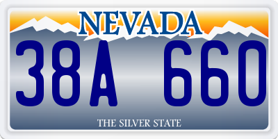 NV license plate 38A660