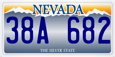 NV license plate 38A682