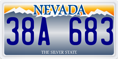 NV license plate 38A683