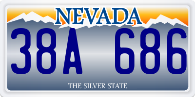NV license plate 38A686