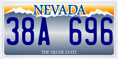 NV license plate 38A696