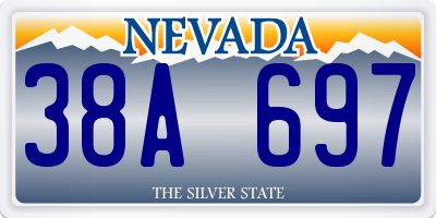NV license plate 38A697