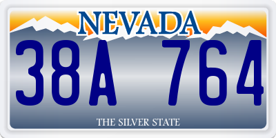 NV license plate 38A764