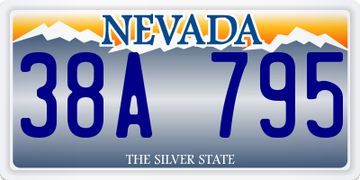 NV license plate 38A795