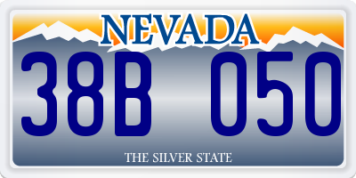 NV license plate 38B050