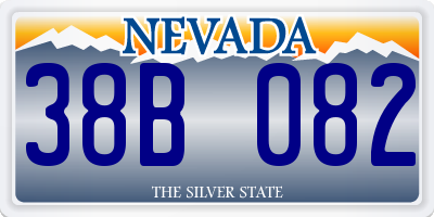 NV license plate 38B082